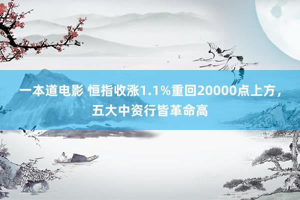 一本道电影 恒指收涨1.1%重回20000点上方，五大中资行皆革命高